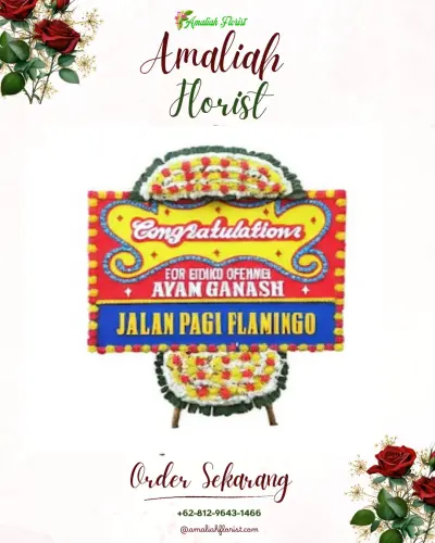 Bunga Papan Congratulation di Simirik